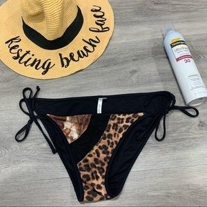Animal leopard print bikini swim suit bottom